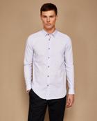 Ted Baker Spotted Diamond Print Cotton Shirt