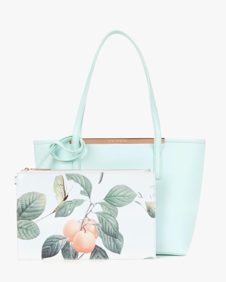 Ted Baker Small Crosshatch Leather Shopper Bag