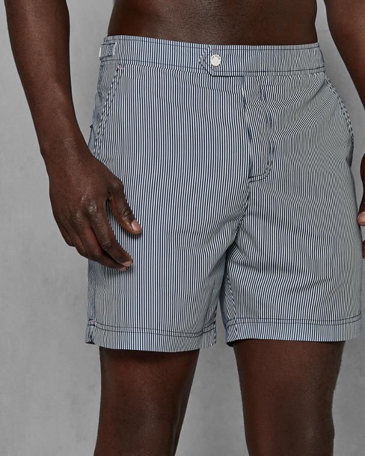 Ted Baker Striped Formal Swim Shorts