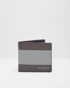 Ted Baker Striped Bi-fold Leather Wallet