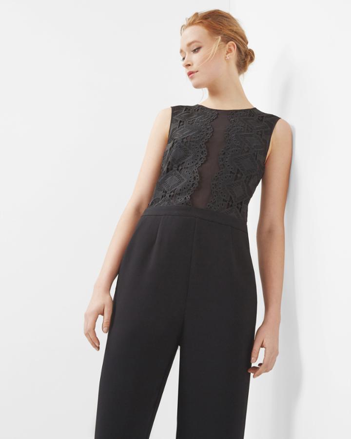 Ted Baker Lace Panel Jumpsuit