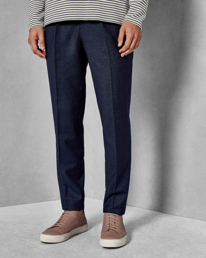 Ted Baker Wool Checked Suit Trousers