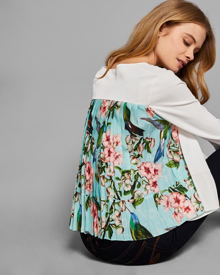Ted Baker Nectar Pleated Back Cardigan