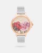 Ted Baker Printed Mesh Strap Watch