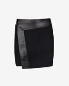 Ted Baker Wrap Detail Leather Skirt