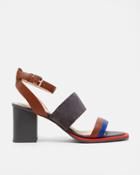 Ted Baker Colour-block Suede Heeled Sandals