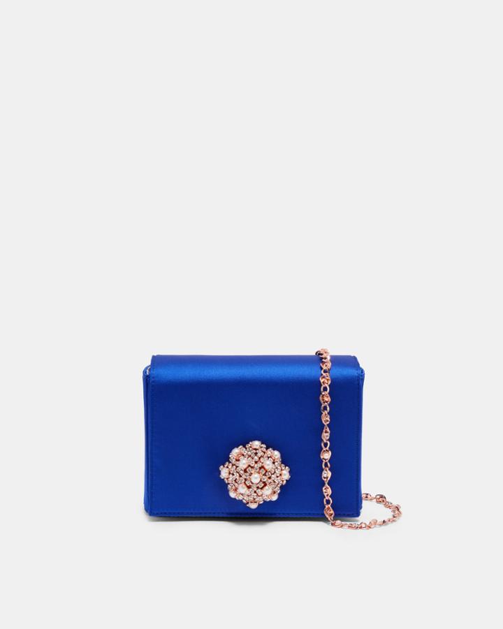 Ted Baker Brooch Detail Satin Evening Bag