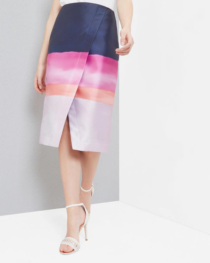 Ted Baker Marina Mosaic Asymmetric Skirt