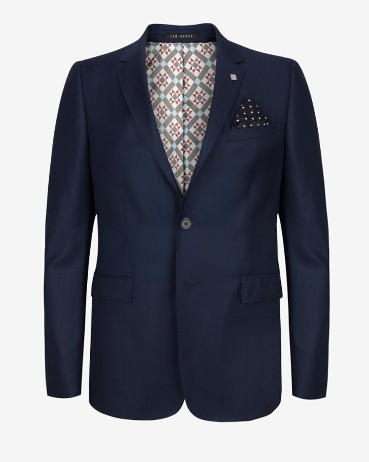 Ted Baker Debonair Birdseye Wool Suit Jacket