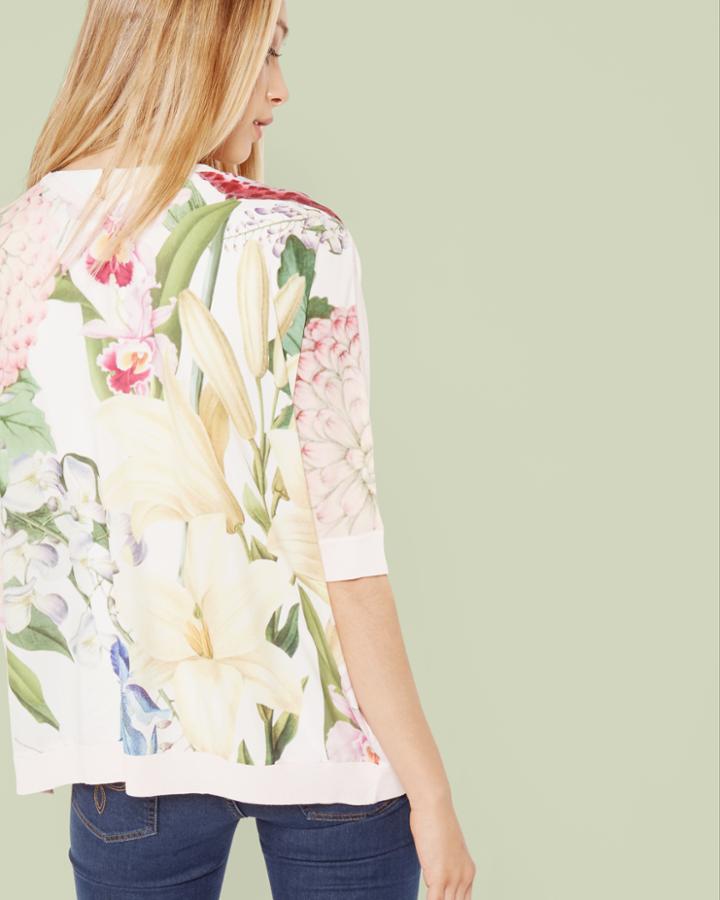 Ted Baker Encyclopedia Floral Wrap Cardigan
