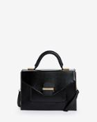 Ted Baker Patent Xhatch Pocket Small Tote
