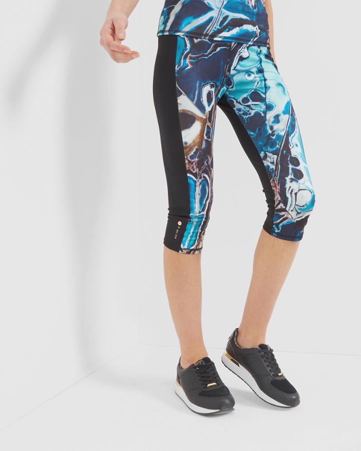 Ted Baker Lagoon Cropped Leggings Dark Blue