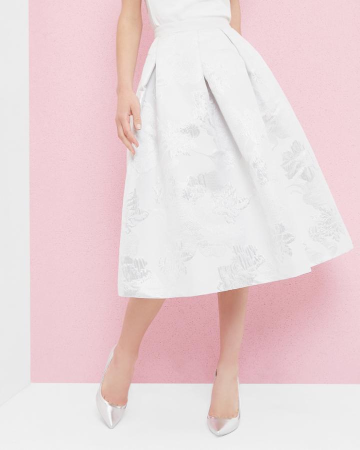 Ted Baker Printed Jacquard Full Skirt