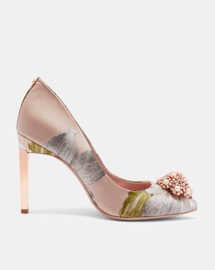 Ted Baker Printed Brooch Detail Courts