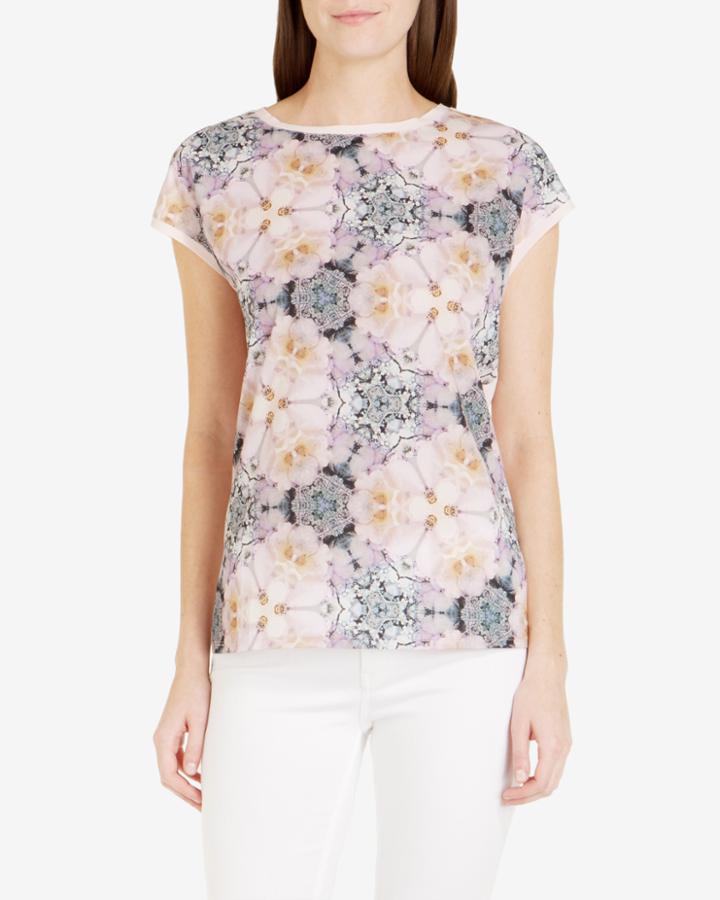 Ted Baker Floral Geo Print T-shirt