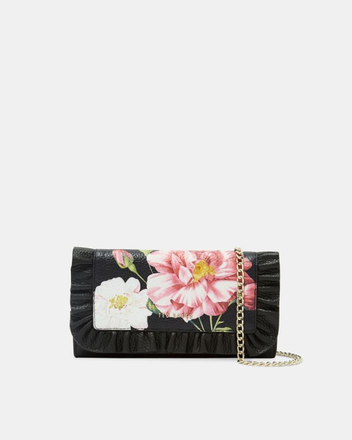 Ted Baker Iguazu Leather Ruffle Cross Body Purse