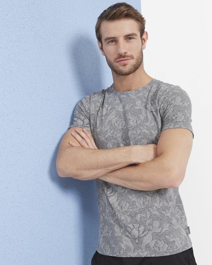 Ted Baker Floral Print Cotton-blend T-shirt