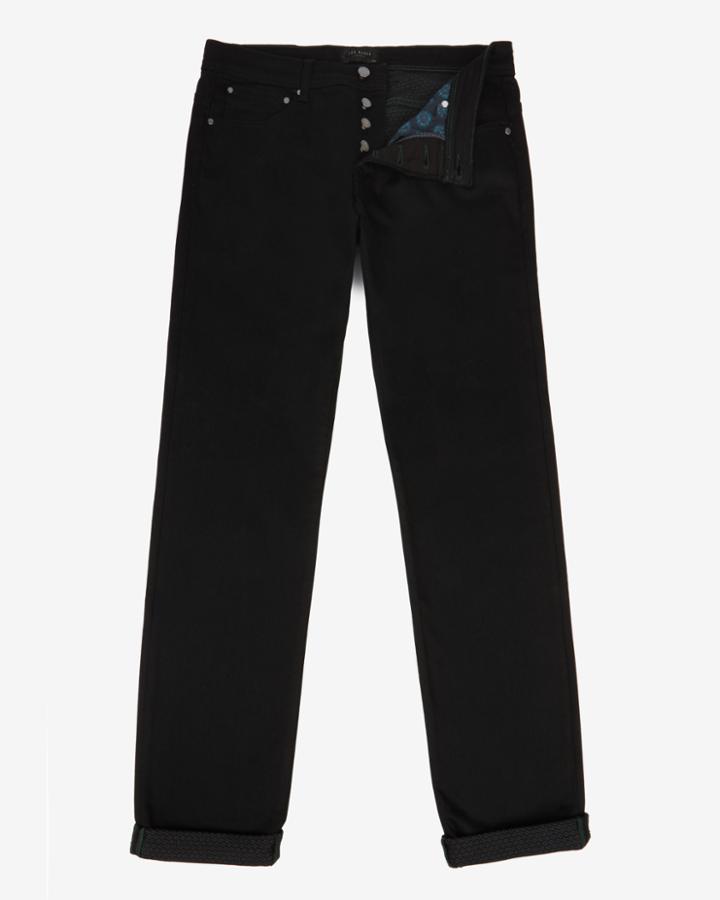 Ted Baker Printed Weaf Straight Fit Jeans