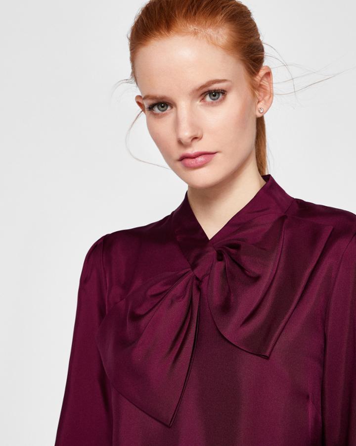 Ted Baker Bow Neck Silk Blouse
