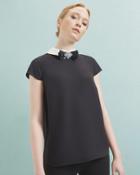 Ted Baker Embellished Bow Collared Top