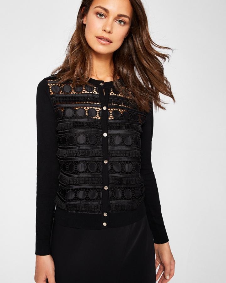 Ted Baker Circle Lace Panel Cardigan
