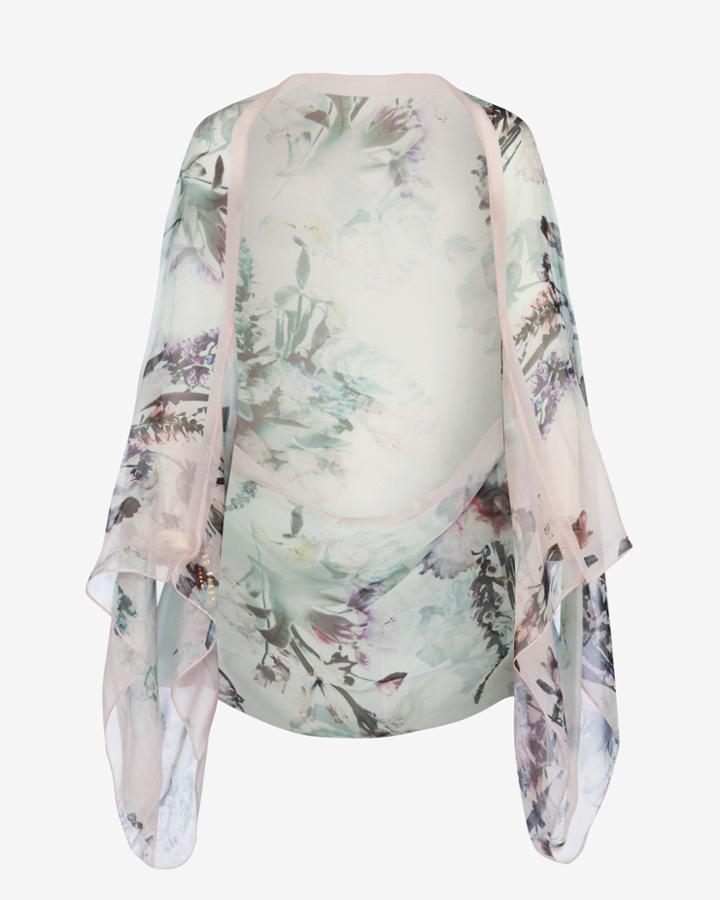 Ted Baker Torchlit Floral Silk Cape Scarf