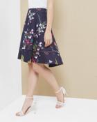 Ted Baker Tropical Oasis Dipped Hem Skirt