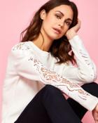 Ted Baker Lace Detail Sweater Ivory
