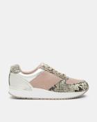Ted Baker Snakeskin Effect Suede Sneakers