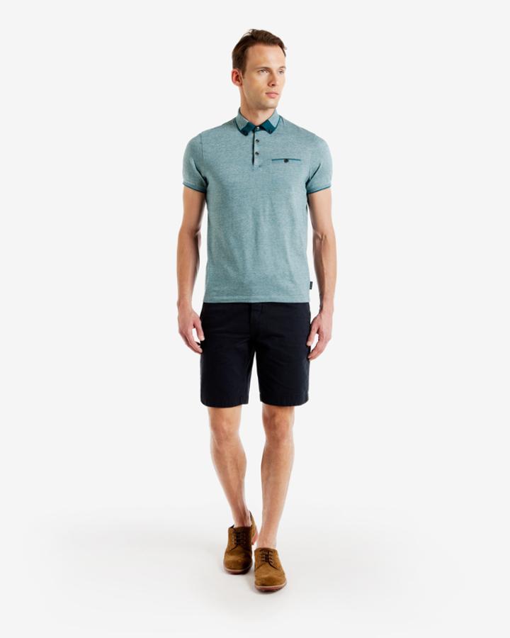 Ted Baker Colour Block Oxford Polo Shirt