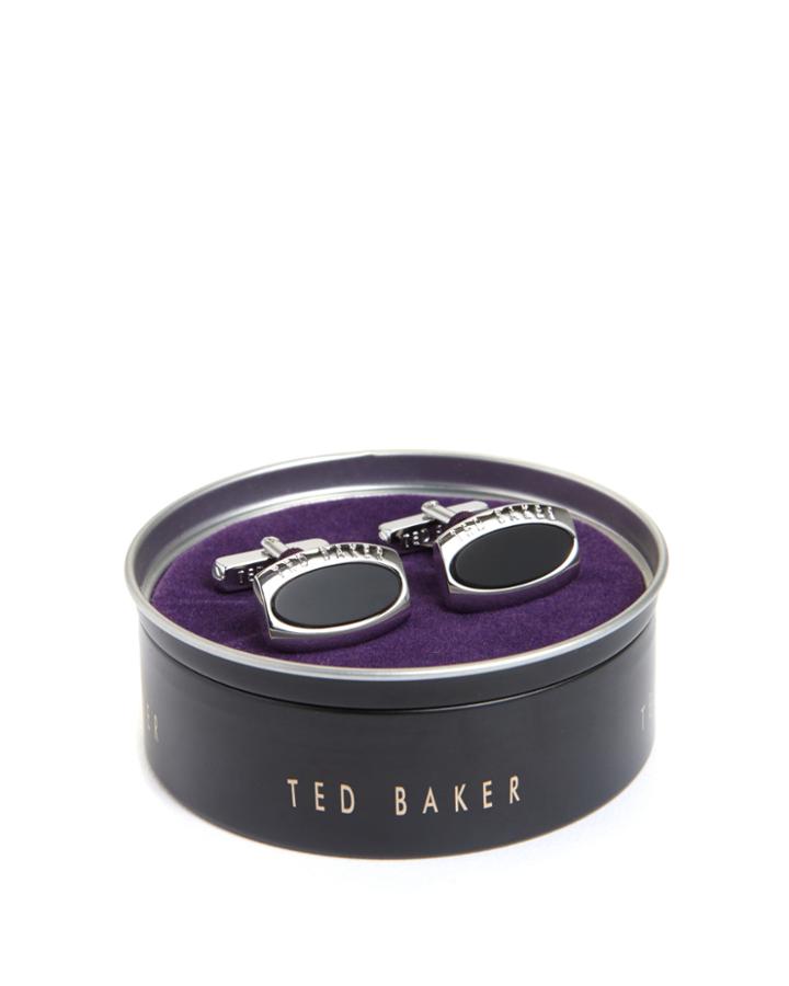 Ted Baker Semi-precious Oval Cufflinks
