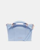 Ted Baker Bridle Handle Small Leather Tote Bag Pale