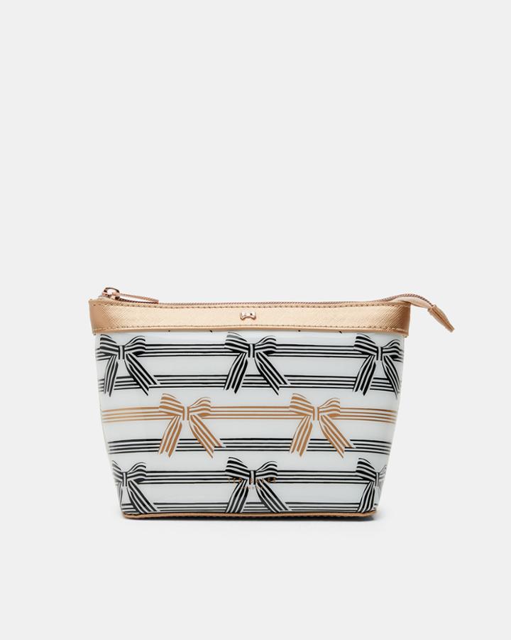 Ted Baker Bow Stripe Small Make Up Bag