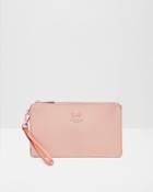 Ted Baker Bow Leather Wristlet Pouch
