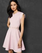 Ted Baker Mesh And Scallop Skater Dress
