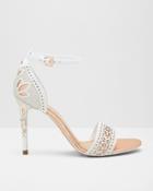Ted Baker Laser Cut Strappy Heeled Sandals