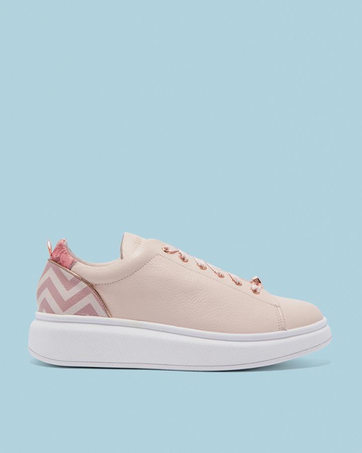 Ted Baker Platform Sole Printed Sneakers