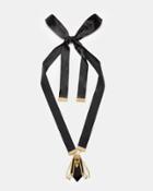 Ted Baker Single Geometric Bee Ribbon Necklace