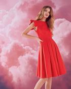 Ted Baker Frill Shoulder Cotton-blend Dress