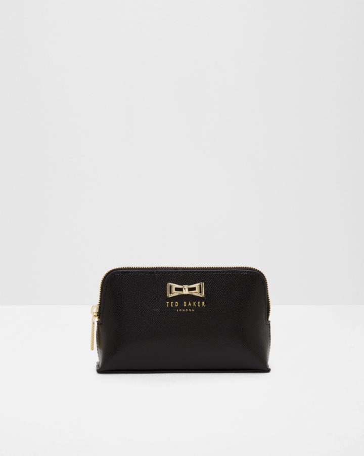 Ted Baker Geo Bow Leather Make Up Bag