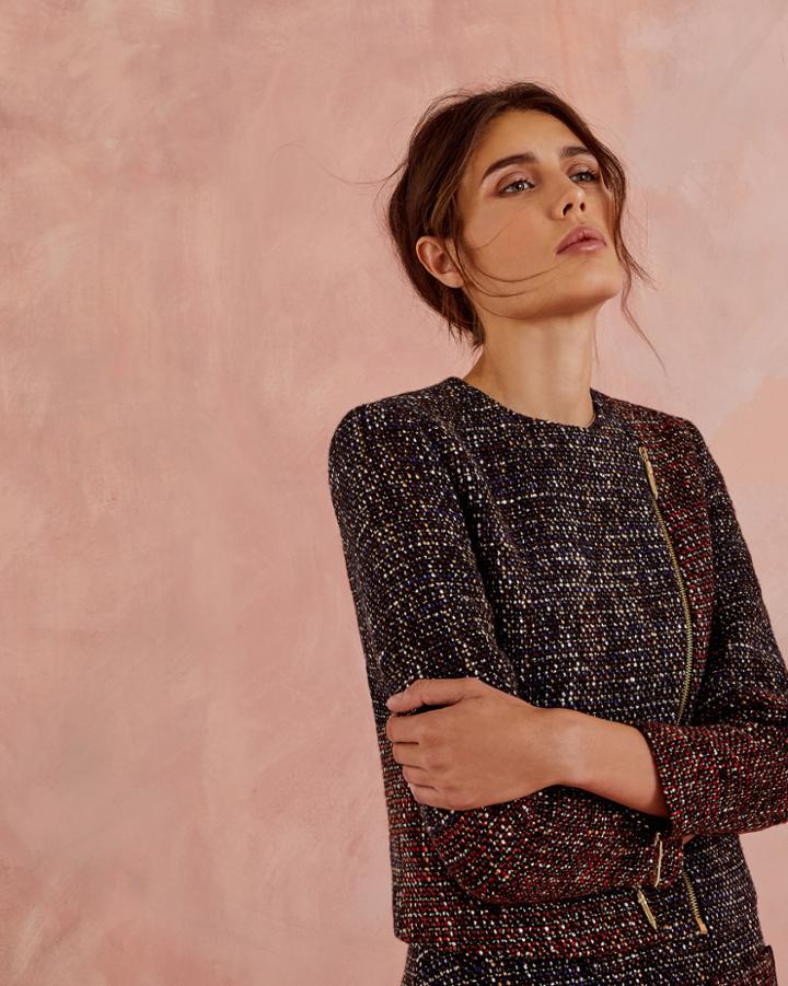 Ted Baker Patchwork Biker Jacket