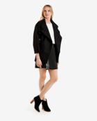 Ted Baker Clasp Detail Wool Wrap Coat