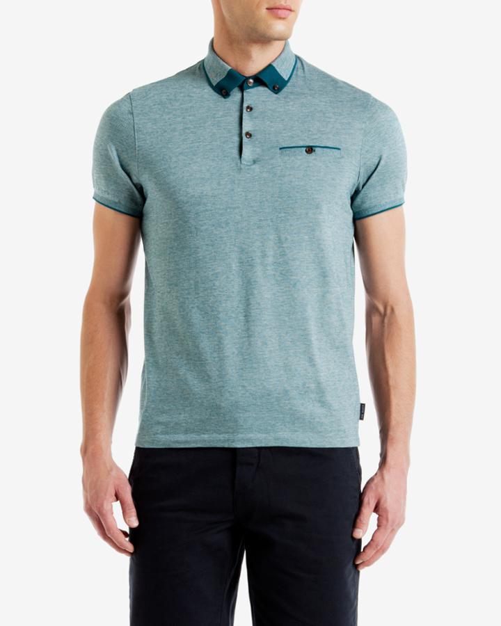 Ted Baker Block Colour Oxford Polo Shirt
