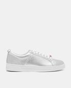 Ted Baker Leather Glitter Tennis Sneakers