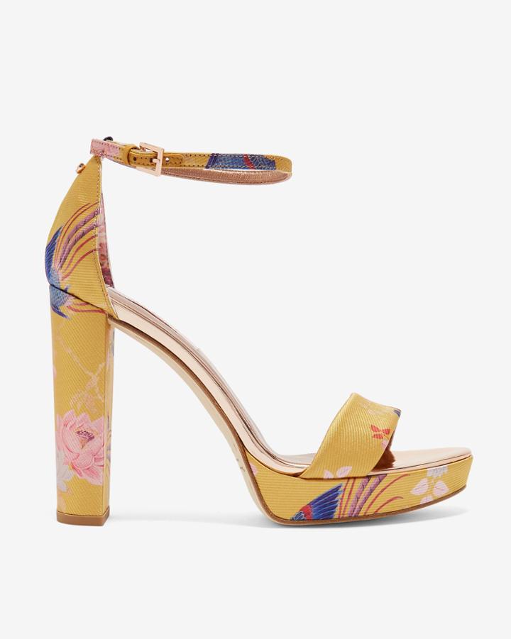 Ted Baker Chinoiserie Jacquard Platform Sandals
