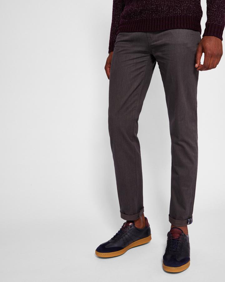 Ted Baker Brushed Cotton-blend Pants