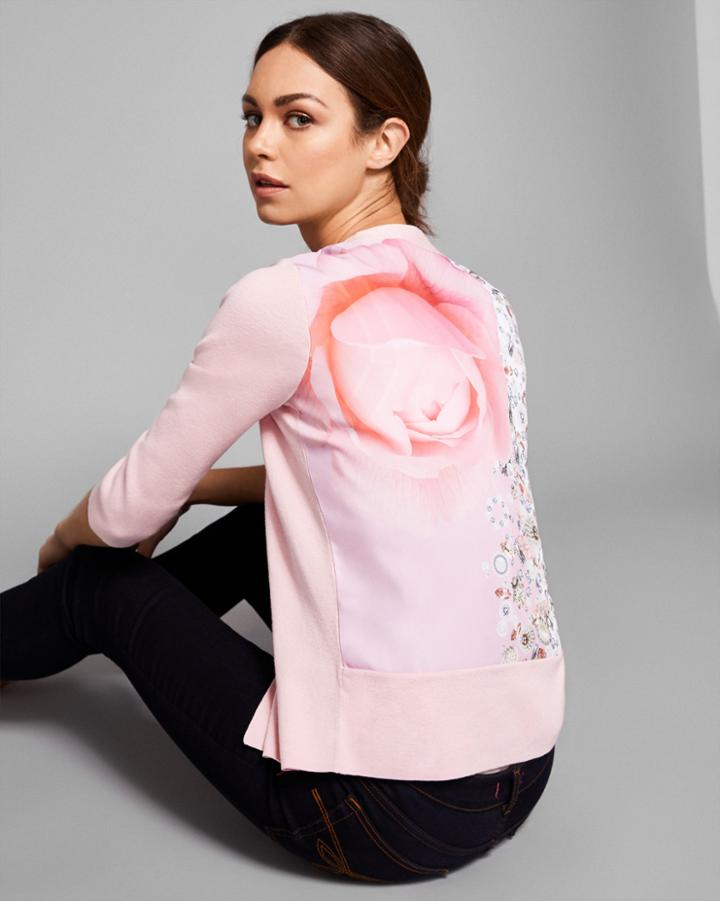 Ted Baker Blenheim Palace Woven Back Wrap Cardigan