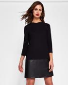 Ted Baker Leather Zip Detail Dress