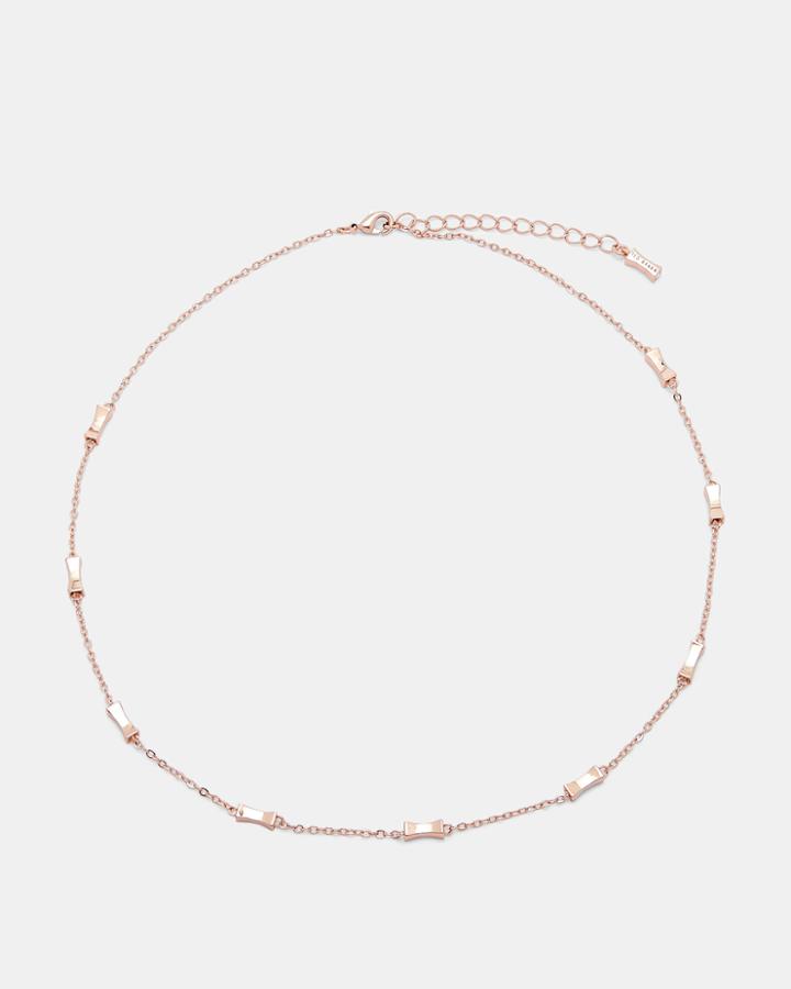 Ted Baker Mini Faceted Bow Necklace