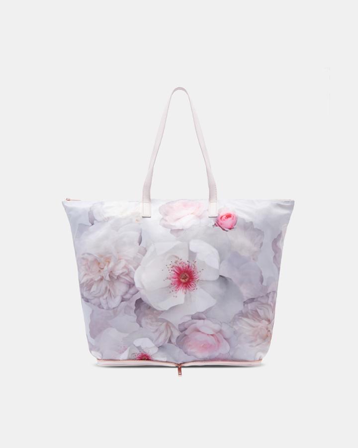 Ted Baker Chelsea Foldaway Shopper Bag Light Gray